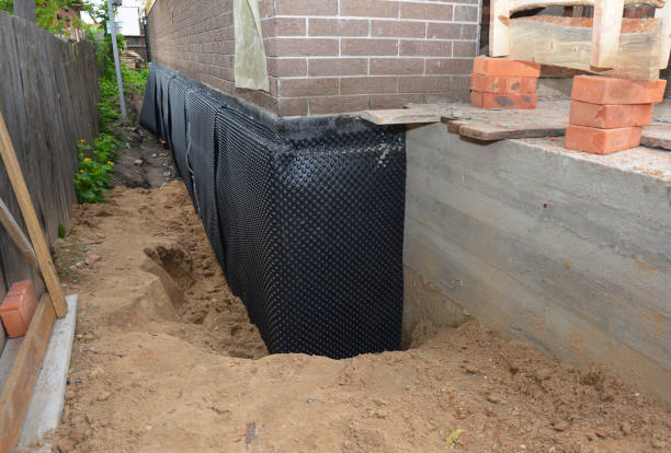 Happy homeowners after waterproofing job in Washington Crossing